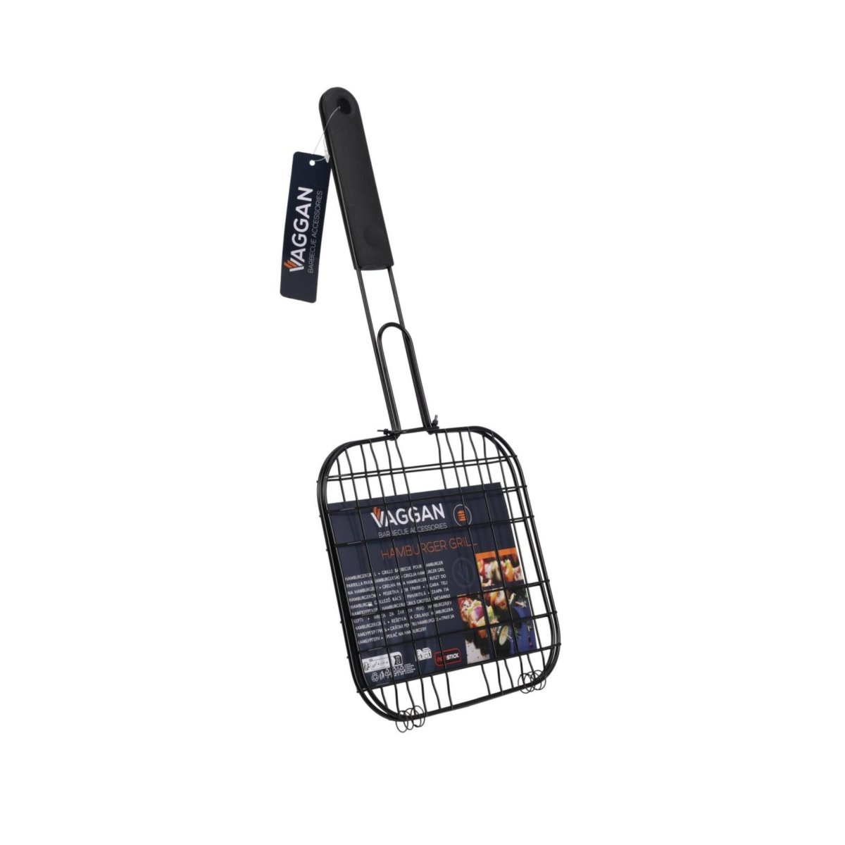 BBQ grillrist til hamburger 20 x 20 x 38 cm - Lindas Dekor Grillpresse