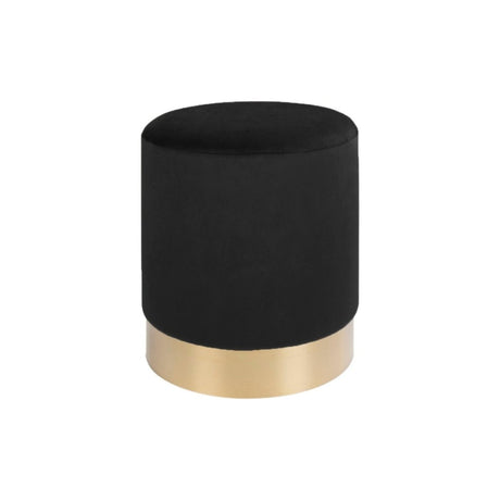 Gamby puff sort fløyel ø34 cm - Lindas Dekor Puff