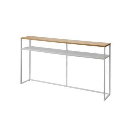 Konsollbord med hylle hvit 126 x 65 x 25 cm - Lindas Dekor Konsollbord