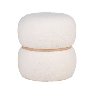 Milford puff hvit ø38 cm - Lindas Dekor Puff