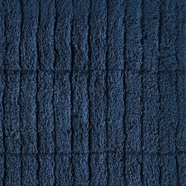 Badematte Tiles mørkeblå 80 x 50 cm - Lindas Dekor