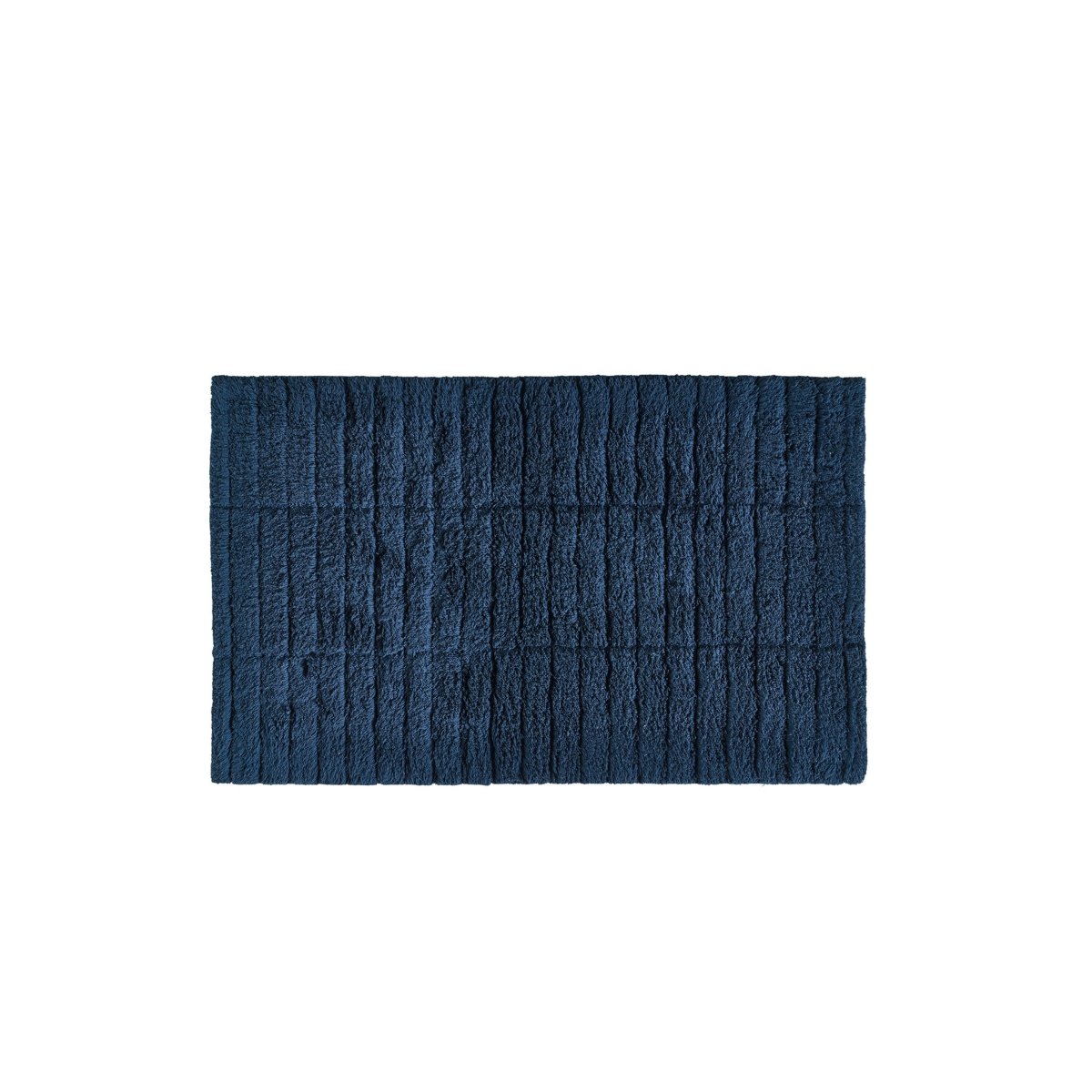 Badematte Tiles mørkeblå 80 x 50 cm - Lindas Dekor