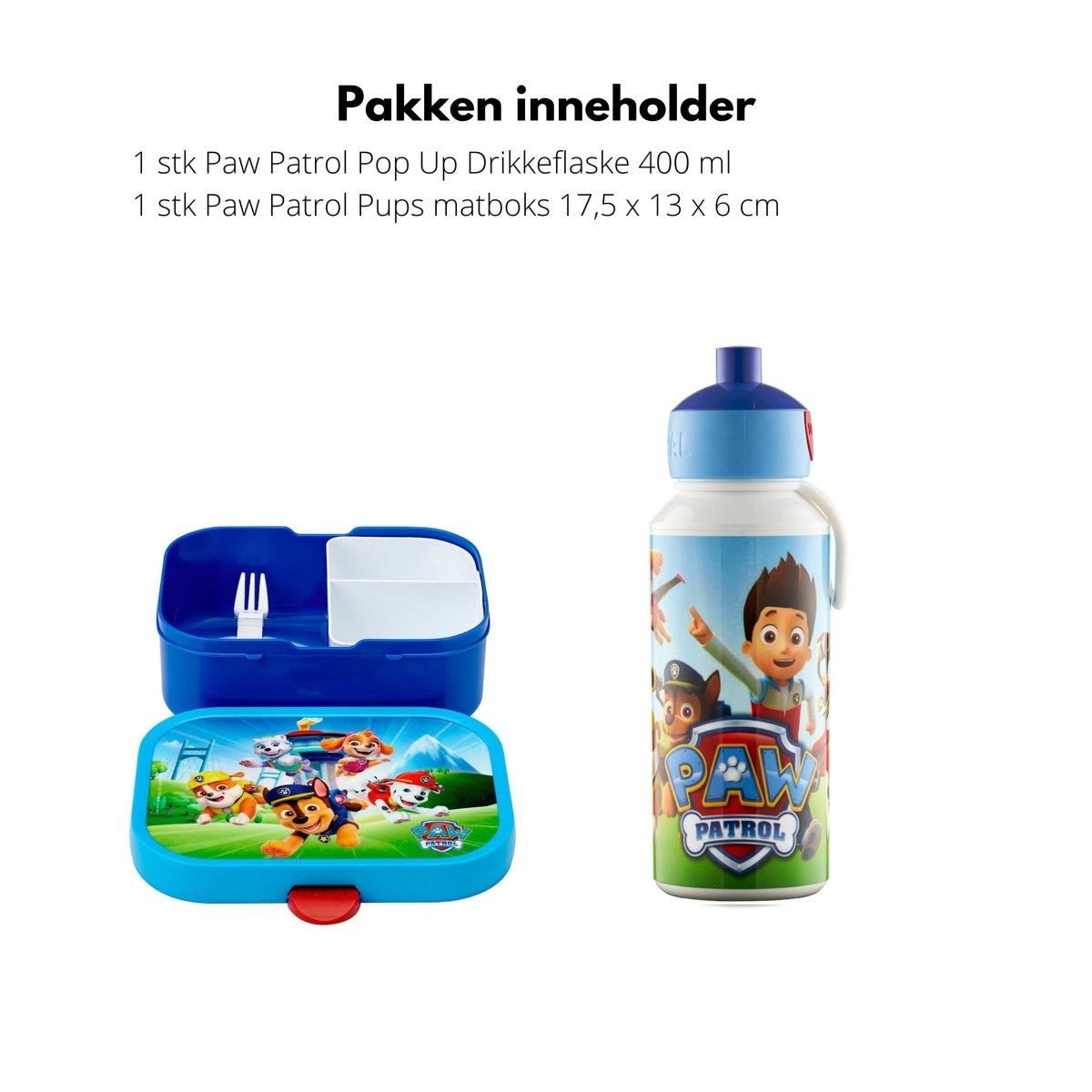 Paw Patrol matboks og flaske sett blå - Bundle – Lindas Dekor