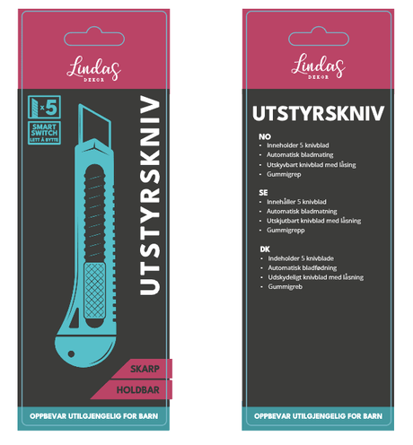 Utstyrskniv - Lindas Dekor