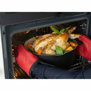 Oval aluminiumgryte med non stick belegg og dryppfri hellekant