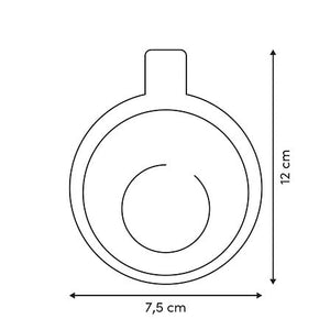 Lugtfjerner til skraldespand med mål, 7,5 cm
