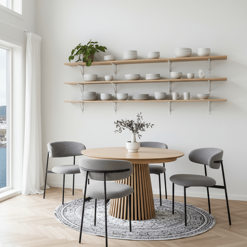 Lyst nordisk kjøkken