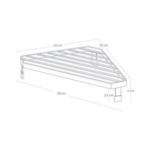 Komfyrhjørne rack med silikonføtter for beskyttelse av underlag