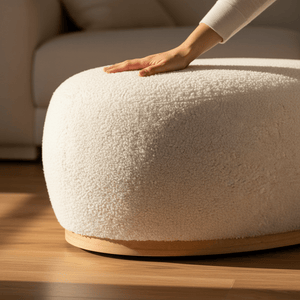 Manhatten puff hvit 54 x 88 x 36 cm - Lindas Dekor