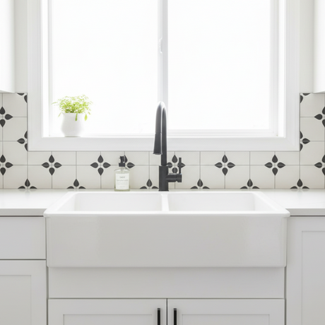 Natalie fliser – kjøkken backsplash bak vask