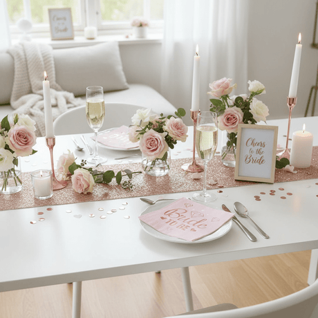 Rosa servietter Bride to Be til utdrikningslag