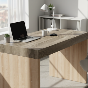 Oak Sonoma kontaktplast på skrivebord