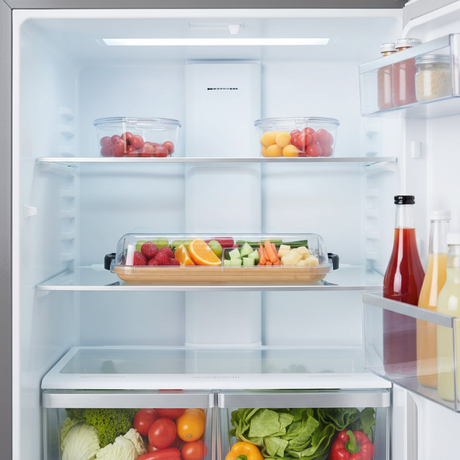 Serveringsfat med lokk og lås brukt til matservering hjemme