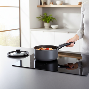 Grytesett for induksjon med avtakbart håndtak og non stick belegg