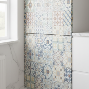 Palma tiles kontaktplast på skapdører nærbilde