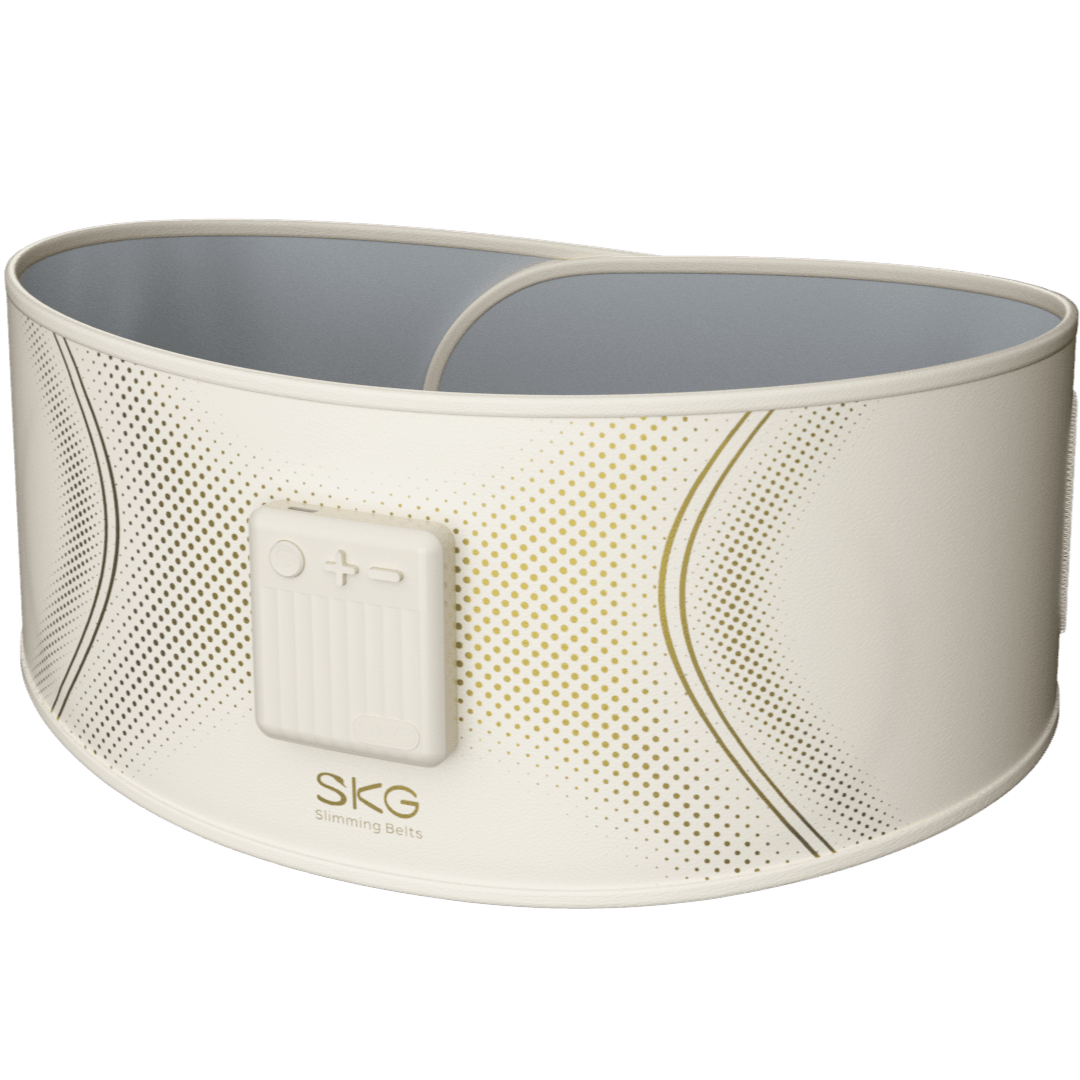 Et moderne massasjebelte med stilrent design og justerbar passform.