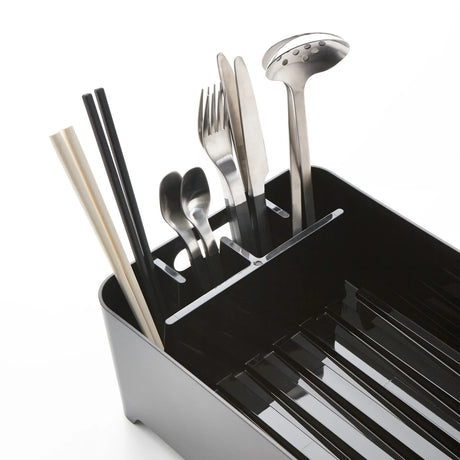 dryppkurv kjøkkenvask, oppvaskstativ med bestikkholder