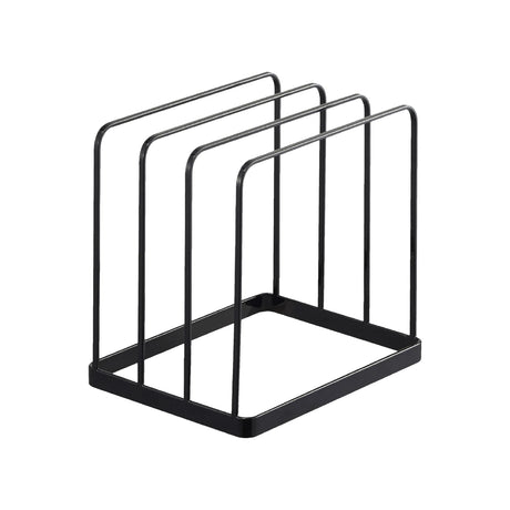 Stativ i svart metall med silikonføtter for stabil kjøkkenoppbevaring