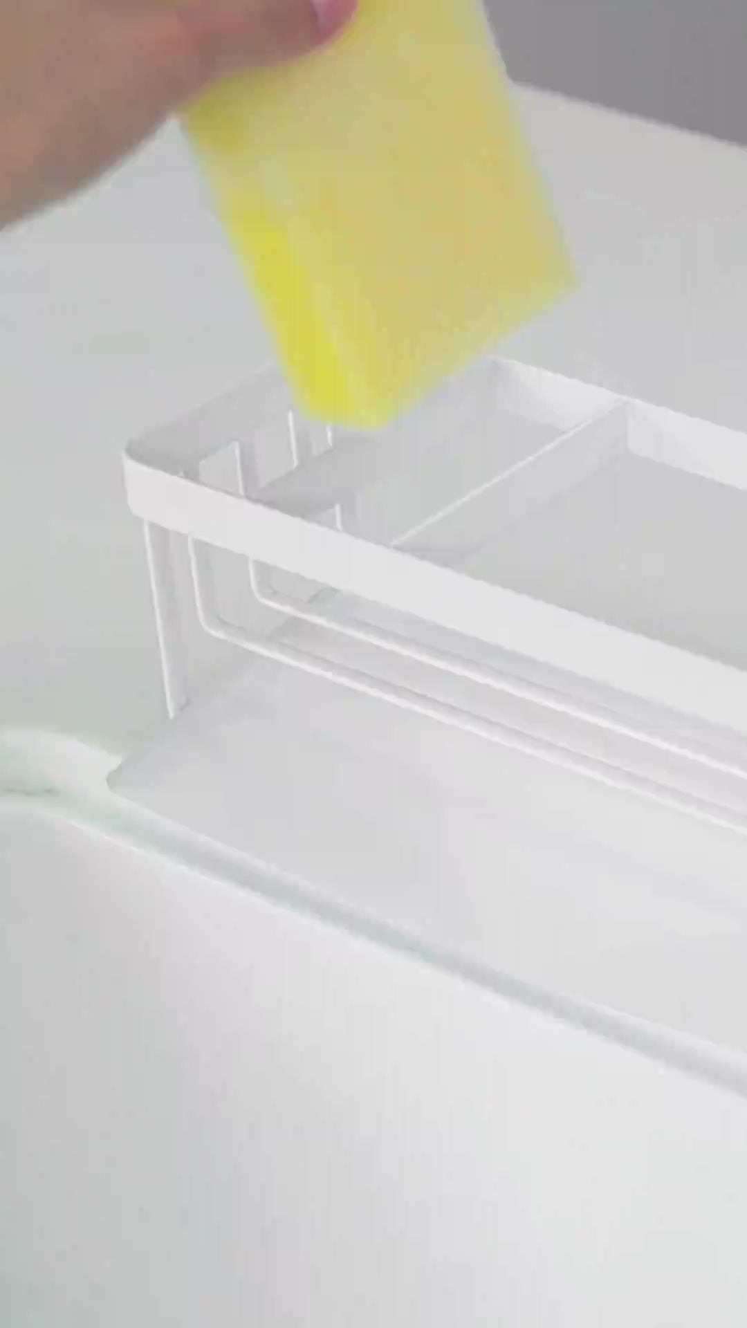 Såpeholder med dryppskål hvit