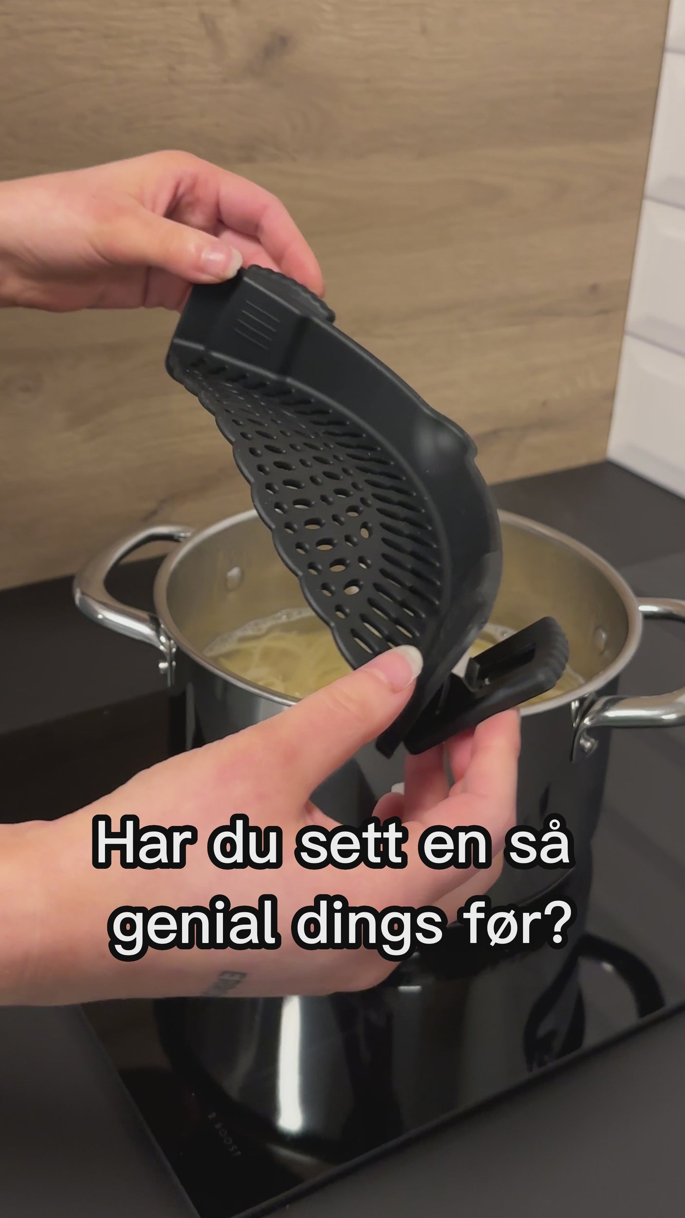 Dørslag kjele, sort