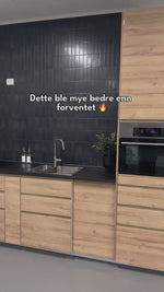 10-pk Adelina anthracit silkematt självklistrande väggflisor