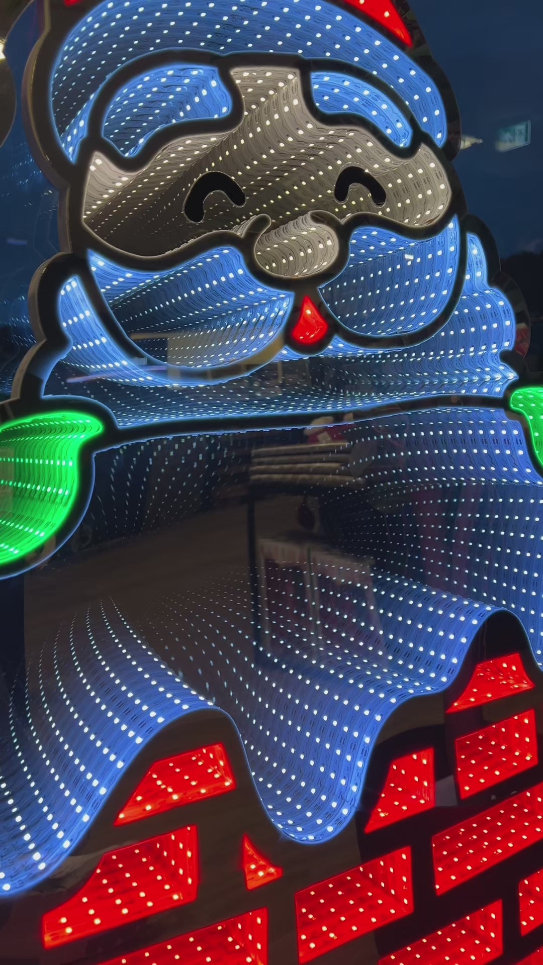 Nisse i pipa LED lysskilt todisig 90 cm