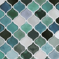 Lanterne blå/grønn selvklebende veggfliser