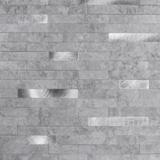 Stein lys grå selvklebende veggfliser