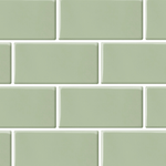 10-pk Subway sage green selvklebende veggfliser