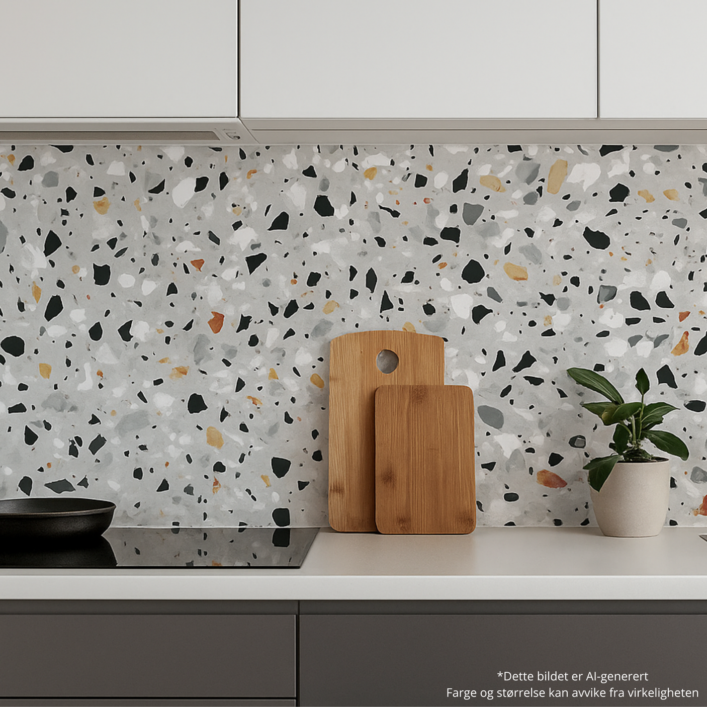 Milano Terrazzo selvklebende fliser
