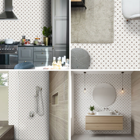 8-pk Oslo mini selvklebende fliser