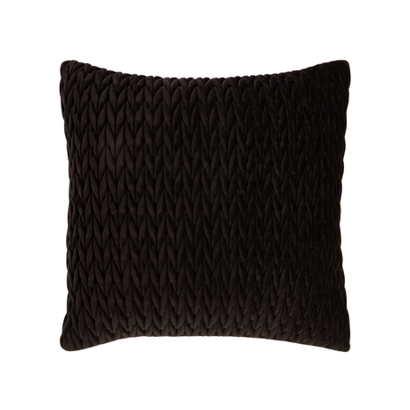 Eksklusivt putetrekk i svart velur til sofa og seng.