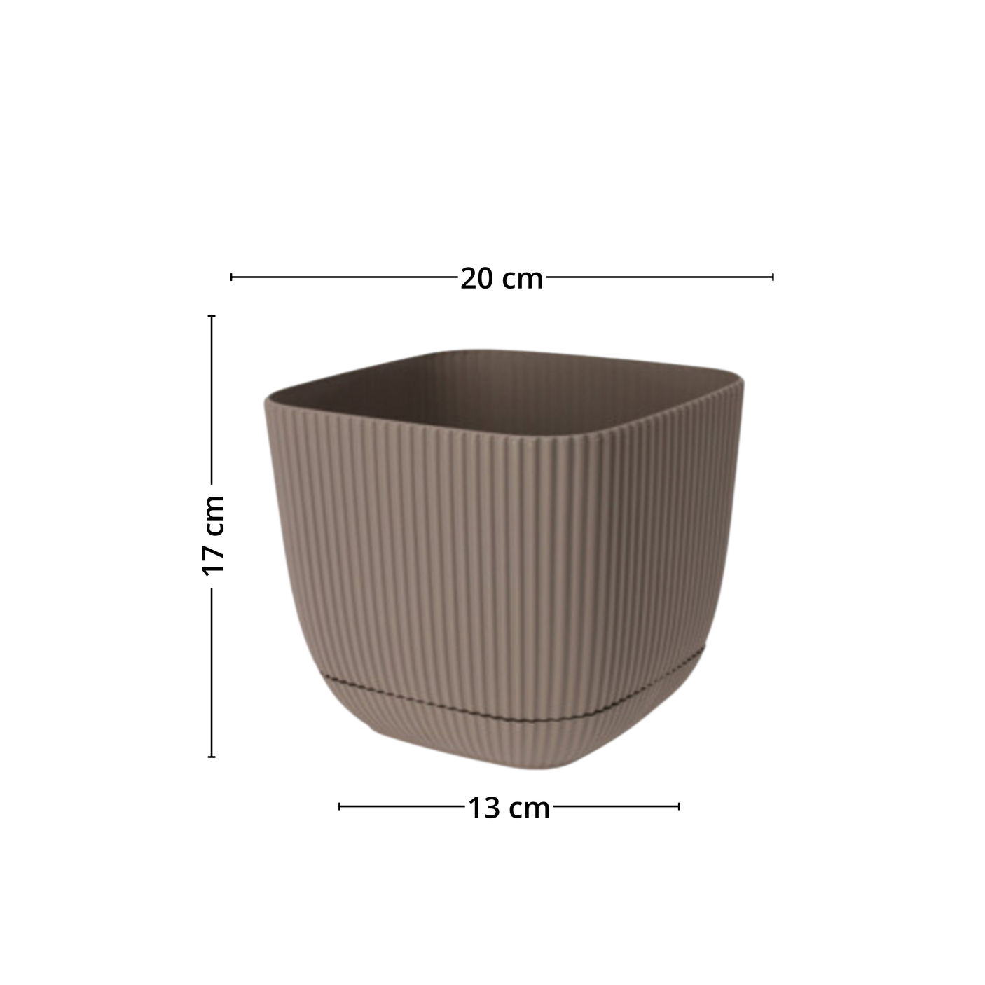 Linea potte, brun