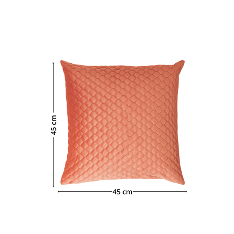 Putetrekk bikube velur rosa 45 x 45 cm