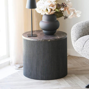 House Nordic Rota sidebord, mørk brun ø45 cm