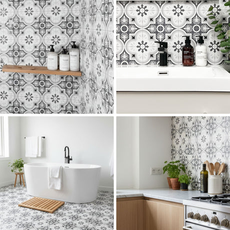 8-pk Copenhagen selvklebende fliser