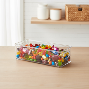 Oppbevaringsboks transparent, liten