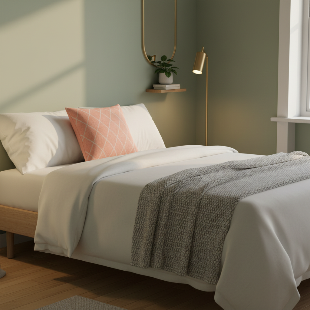 Rosa pyntepute til seng – moderne putetrekk 45x45 cm