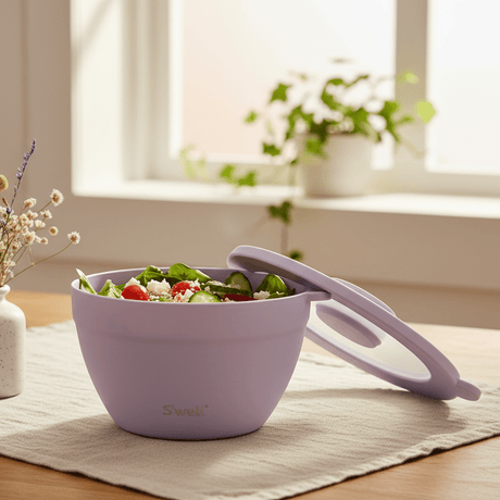 Salatbolle – lintrekk og blomster