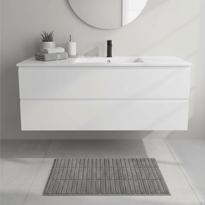 Badematte Tiles grå 80 x 50 cm - Lindas Dekor