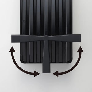 Svart oppvaskkurv med bestikkrom og smart vannavløp