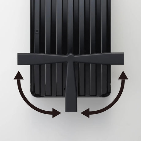 Svart oppvaskkurv med bestikkrom og smart vannavløp