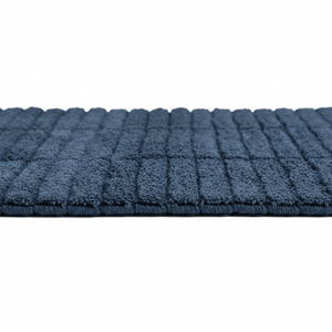 Badematte Tiles mørkeblå 80 x 50 cm - Lindas Dekor