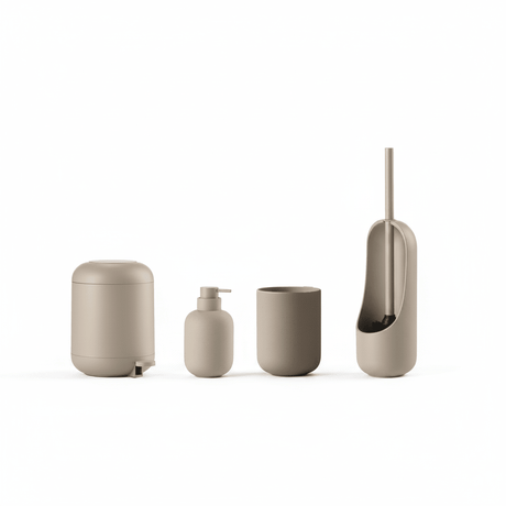 Baderomssett Sensu taupe 4 deler - Lindas Dekor Bundle