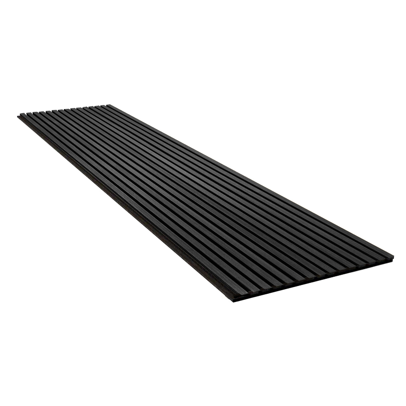 Spileplate i mørk eik 60x240 cm – selvklebende akustikkplate til spilevegg for stue, soverom og bak TV