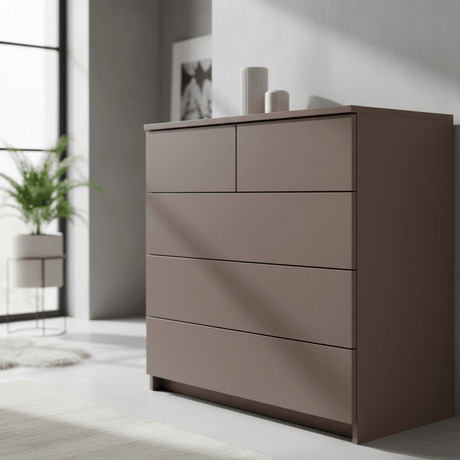 Uni matt Taupe kontaktplast - Lindas Dekor