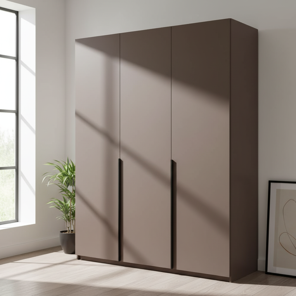 Uni matt Taupe kontaktplast - Lindas Dekor