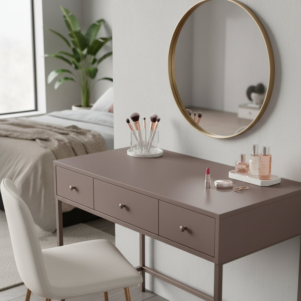 Uni matt Taupe kontaktplast - Lindas Dekor