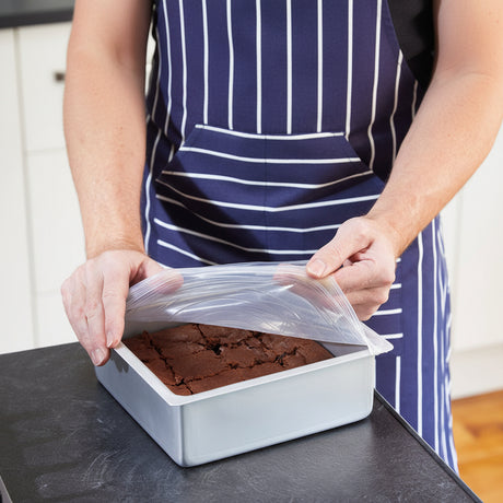 Gjenbrukbare silikonlokk i 6 pakning fra KitchenCraft i klar silikon