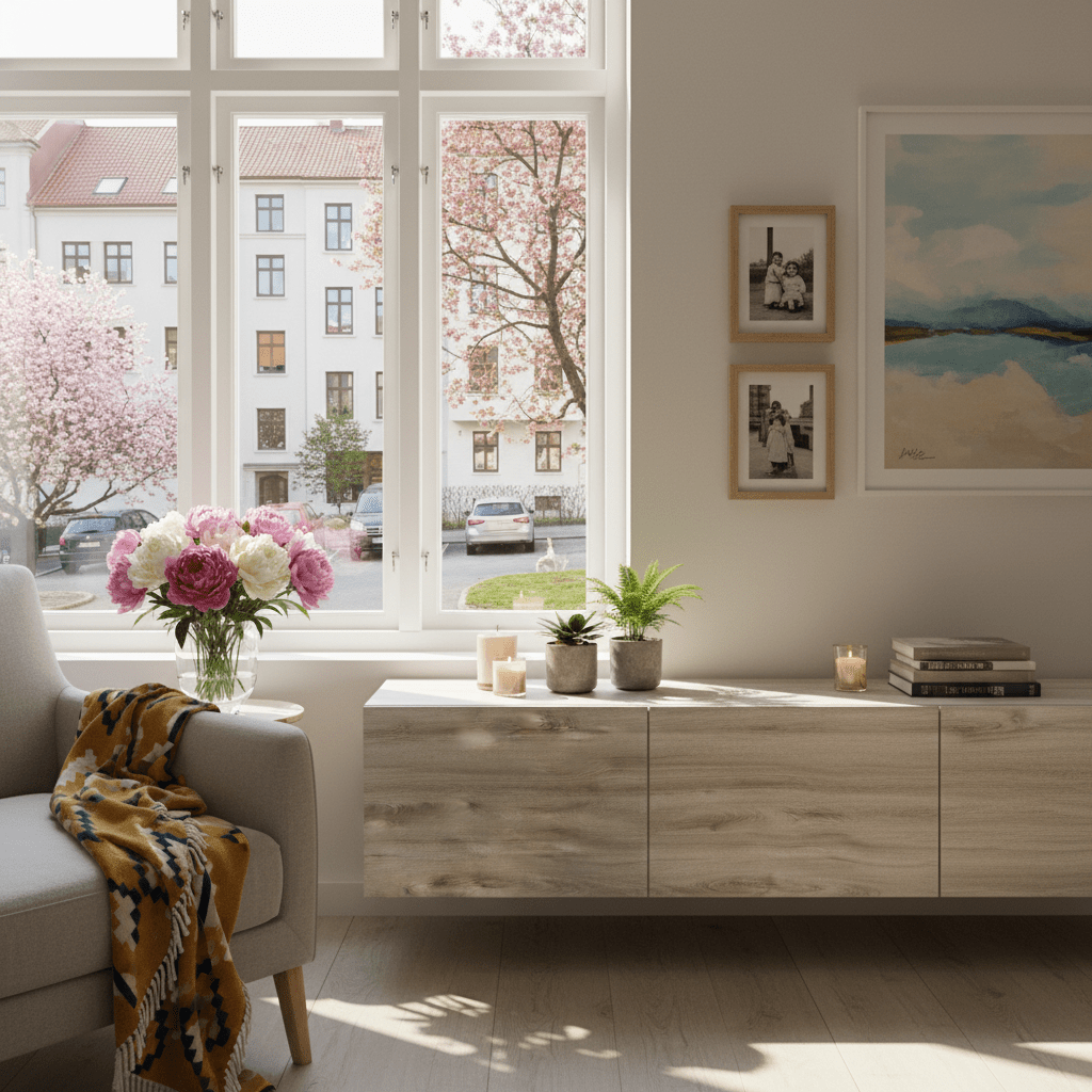 Selvheftende kontaktplast i Premium Artico Oak-design med moderne, nordisk trelook og myke grå nyanser.